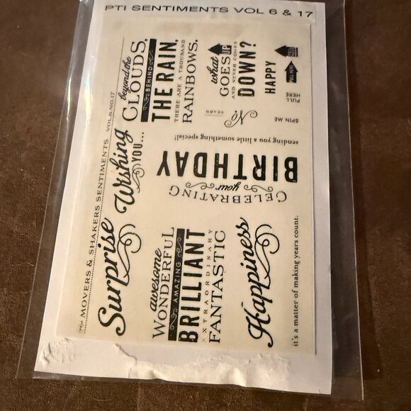 Papertrey Ink Script Sentiments (4) - Picture 1 of 2